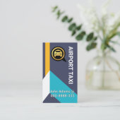 Creative Blue Skies Airplane Wings Airport Taxi Visitenkarte (Stehend Vorderseite)