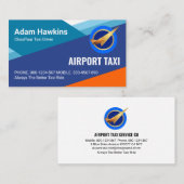 Creative Blue Sky Runways Visitenkarte (Vorne/Hinten)