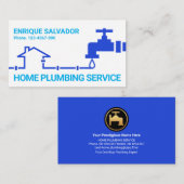 Creative Blue Zuhause Faucet-Pipeline Visitenkarte (Vorne/Hinten)
