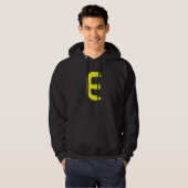 Creative Bold Yellow Letter E - Design Alphabet - Hoodie (Vorne ganz)
