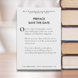 Creative Book Page Wedding Save the Date