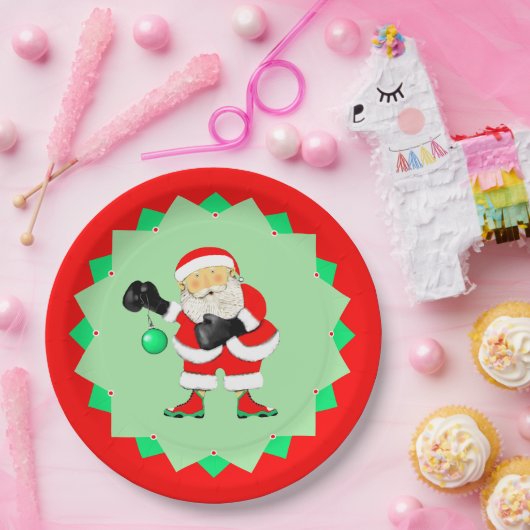 Creative Boxing Christmas Holiday Pappteller (Party)