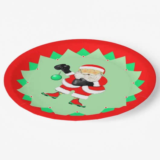 Creative Boxing Christmas Holiday Pappteller (Schrägansicht)