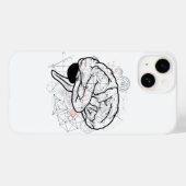 Creative Brain Artwork mit Science Theme Case-Mate iPhone Hülle (Rückseite (Horizontal))