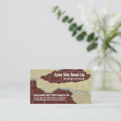 Creative Brickwork Peeling Plaster Visitenkarte (Stehend Vorderseite)