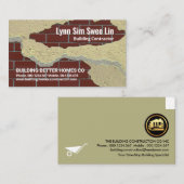 Creative Brickwork Peeling Plaster Visitenkarte (Vorne/Hinten)