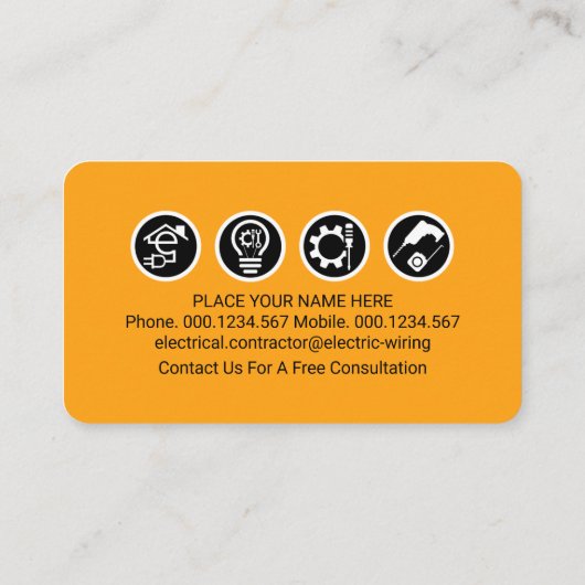 Creative Bright Downlights Shining Visitenkarte (Rückseite)