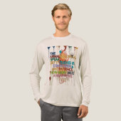 Creative Brushstroke T-Shirt – Inspirational Quote Tri-Blend Shirt (Volle Vorderseite)