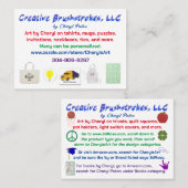 Creative Brushstrokes LLC Visitenkarten 2023 Visitenkarte (Vorne/Hinten)