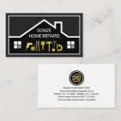 Creative Building Frame Handyman Tools Visitenkarte (Vorne/Hinten)