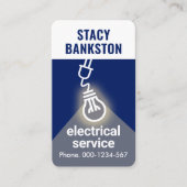 Creative Bulb Flash Light Beam Visitenkarte (Vorderseite)