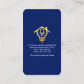 Creative Bulb Flash Light Beam Visitenkarte (Rückseite)