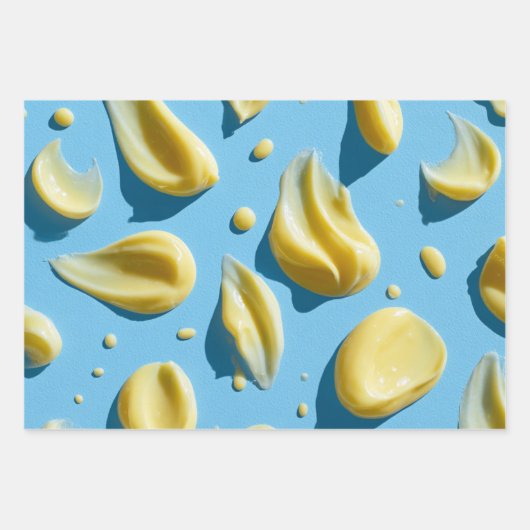 Creative Butter Cream Drips Pattern Geschenkpapier Set (Vorderseite 2)