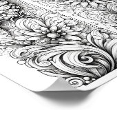 Creative Butterfly Color Page 8x10 Poster (Ecke)