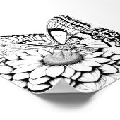 Creative Butterfly Color Page Poster (Ecke)