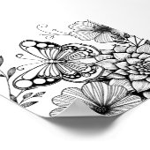 Creative Butterfly Color Page Poster (Ecke)