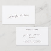 Creative Calligraphy Handgeschriebenes Skript Luxe Visitenkarte (Vorne/Hinten)