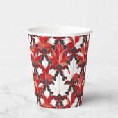 Creative Canadian Maple Leaf Muster ID1072 Pappbecher (Rückseite)