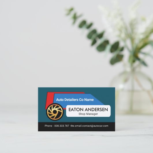 Creative Car Placard Detection Visitenkarte (Stehend Vorderseite)