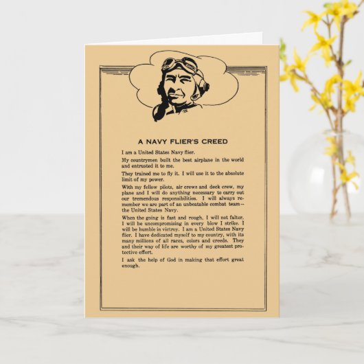 Creative Card für Navy Flyers Karte (Gelbe Blume)