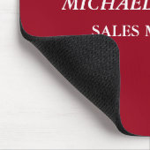 Creative Carmine Red Minimalistisch Classical Ital Mousepad (Ecke)