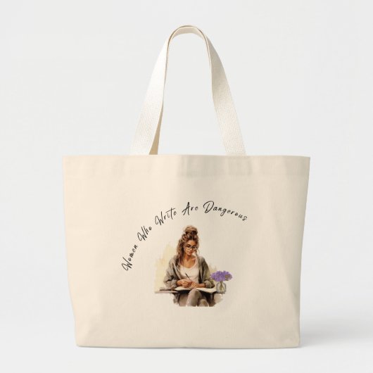 "Creative Carry-All: Frauen schreiben Jumbo-Tasche Jumbo Stoffbeutel (Vorne)