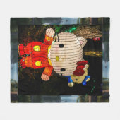 Creative Cartoon Character Light Installations  Fleecedecke (Vorderseite (Horizontal))