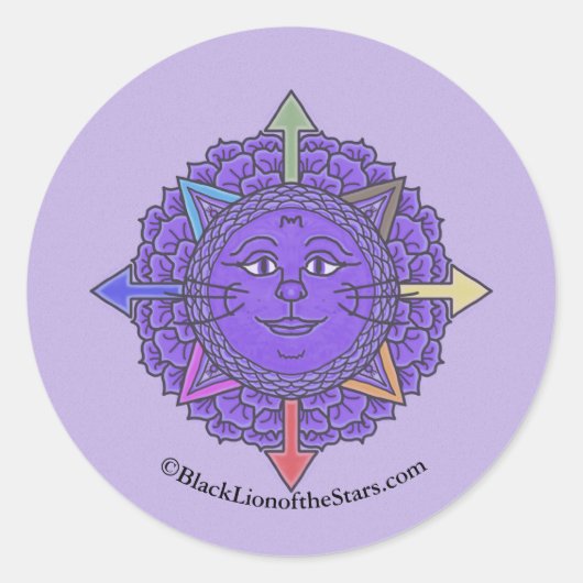 Creative Cat Mandala Sticker (Vorderseite)