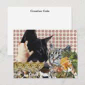 Creative Cats Postcard Postkarte (Vorne/Hinten)