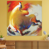 "Creative Caw-Caw - Crow Leinwand Painting" (Insitu (Wohnzimmer))
