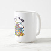 Creative Chaos" Die lustige Katze für Künstler & S Kaffeetasse (VorderseiteRechts)