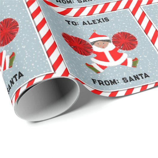 Creative Cheerleader Weihnachtsgeschenk Geschenkpapier (Rolleneckpunkt)