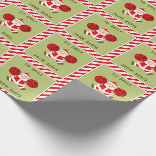 Creative Cheerleader Weihnachtsgeschenk Geschenkpapier (Ecke)