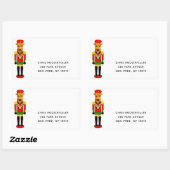 Creative Christmas Address Labels Rechteckiger Aufkleber (Blatt)