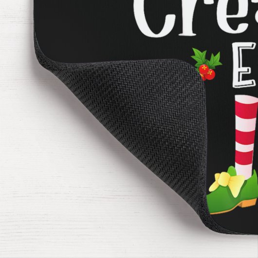 Creative Christmas Elf Matching Pajama X-mas Party Mousepad (Ecke)