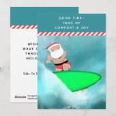 Creative Christmas Surfstrand Feiertagskarte (Vorne/Hinten)