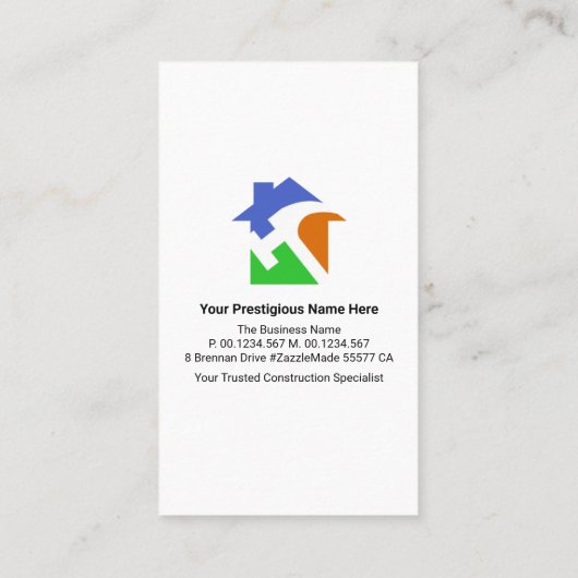 Creative City Silhouette Paint Brush Visitenkarte (Rückseite)