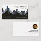 Creative City Skyline Silhouette Zuhause Care Real Visitenkarte (Vorne/Hinten)