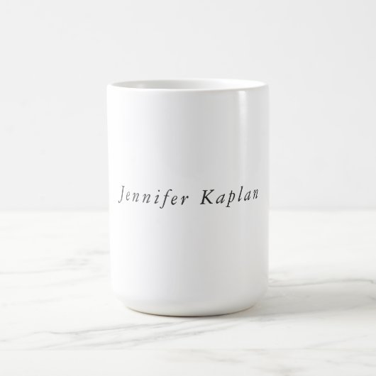 Creative Classic White Minimalistisch Beruflich Kaffeetasse (Mittel)