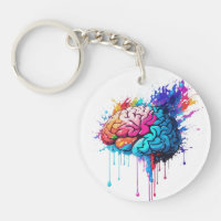 Creative Colorful Brain Splash Artwork