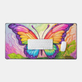 Creative Colorful Butterfly Illustration Schreibtischunterlage (Tastatur & Maus)
