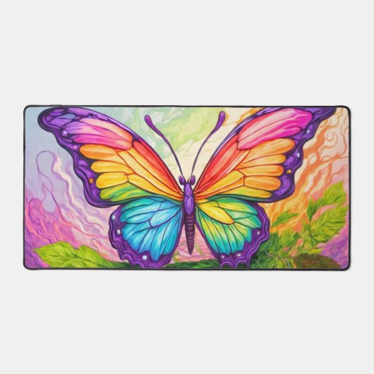 Creative Colorful Butterfly Illustration Schreibtischunterlage (Vorderseite)
