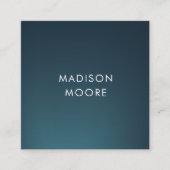 Creative Colorful Dunkelblau Türkisblau strahlend Quadratische Visitenkarte (Vorderseite)