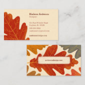Creative Colorful Fall Oak Leaf Visitenkarte (Vorne/Hinten)