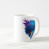 Creative Colorful Splash Brain Design Kaffeetasse (VorderseiteRechts)