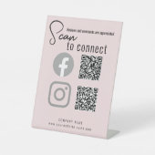 Creative Craft Show Display Ideen mit QR Code Sockelschild (Vorderseite)