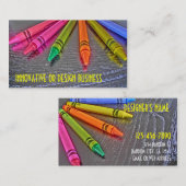 Creative Crayon anpassbare Visitenkarten Visitenkarte (Vorne/Hinten)