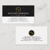 Creative Create Your Name Monogram Visitenkarte (Vorne/Hinten)