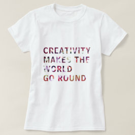 Creative Creativa Slogan Zitat Red Bokeh T-Shirt