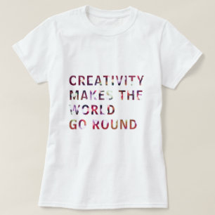 Creative Creativa Slogan Zitat Red Bokeh T-Shirt